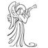 Embossing Folder Angel with Instrument / Folder de Grabado Angel Musical Folders de Grabado Darice