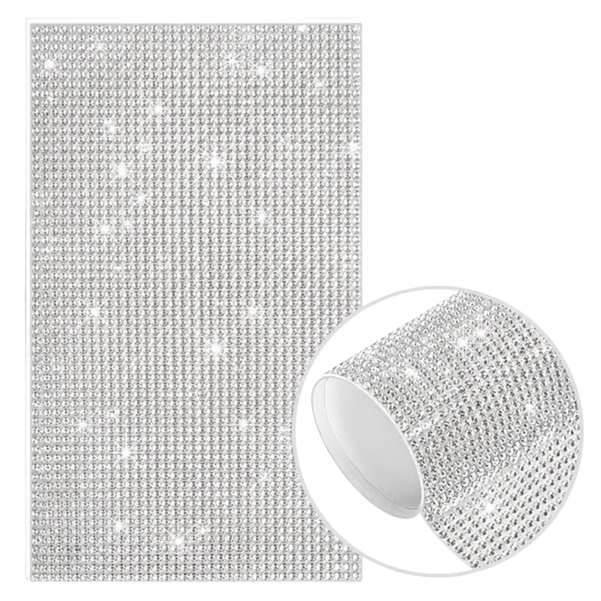Hoja de Cristales Autoadhesiva Color Blanco Adornos / Embellishments Hobbees