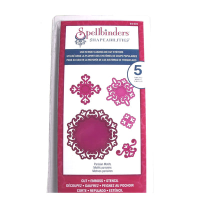 Parisian Motifs Dies and Emboss / Suaje y Realce Parisino y Accesorios Descontinuado Spellbinders