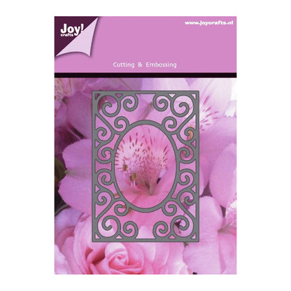 Suaje de Corte de Marco Decorativo / Decorative Rectangle with Oval Frame die Dados de Corte / Suajes / Troqueles Joy Crafts