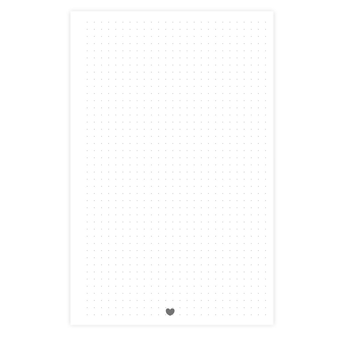 100 Hojas Interiores Media Carta Punto Corazón Encuadernacion Crazy Crafts
