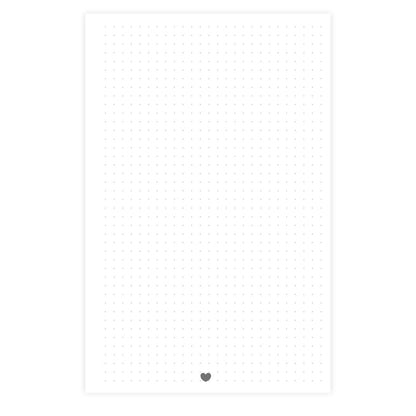 100 Hojas Interiores Media Carta Punto Corazón Encuadernacion Crazy Crafts