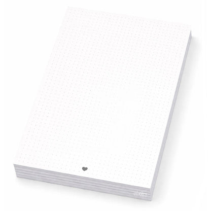 100 Hojas Interiores Media Carta Punto Corazón Encuadernacion Crazy Crafts