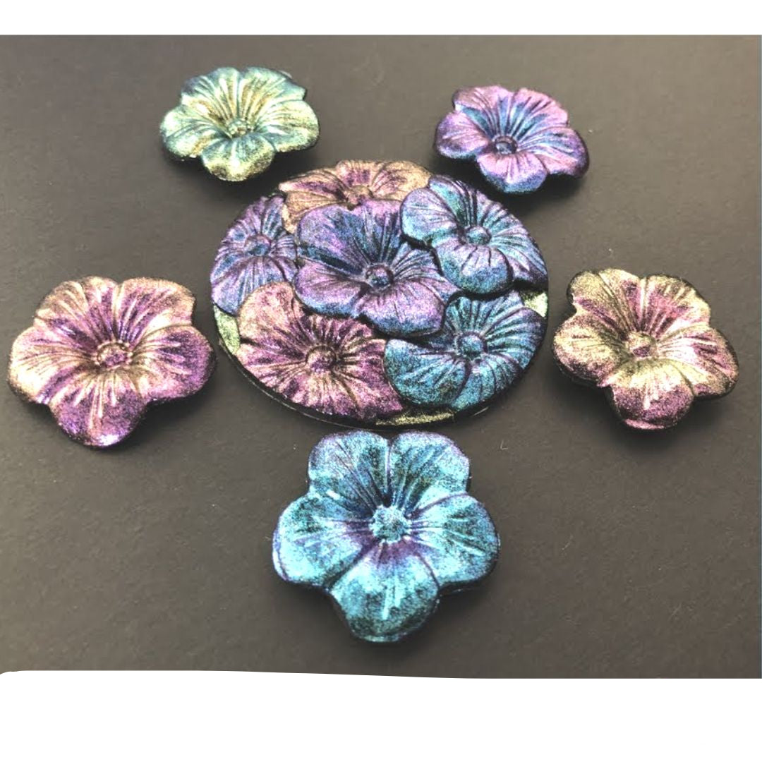 DragonFly Glaze Top Coat Violet, Blue, Green / Pintura Acrílica Brillante Iridiscente Acrìlicos Folkart