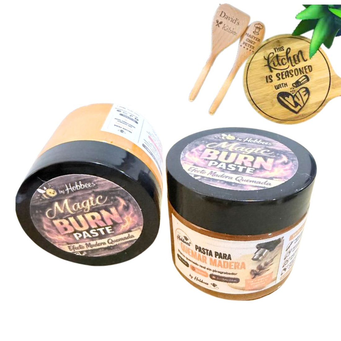 Magic Burn Paste / Pasta para Quemar Madera Tipo Pirograbado
