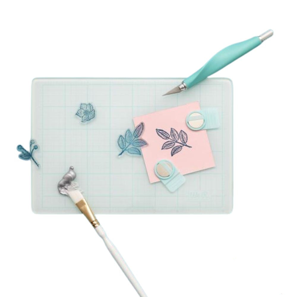 Magnetic Glass Mat 9&quot; x 6&quot; / Tapete magnético de vidrio Tapetes, Mats We R Memory Keepers