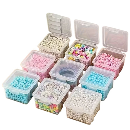 5 Mini Cajitas Organizadoras Transparentes Almacenamiento y Organización Hobbees