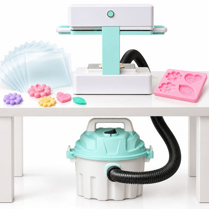 Mold Press Máquina para Crear Moldes + Aspiradora + 10 Láminas para Termoformado para Hacer Moldes