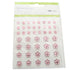 Self-adhesive Flower Rhinestones Pink / Estampas de Flores Rosa Adornos / Embellishments Kaiser Craft