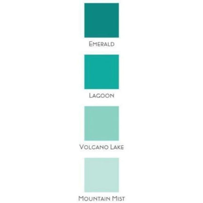 Sea Shore Crisp Dye Ink Oval Set / 4 Cojines de Tinta Azules y Verdes Descontinuado Altenew