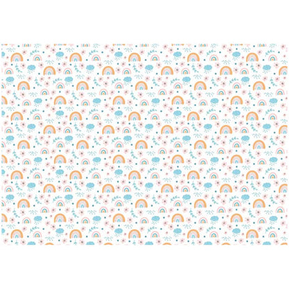 Lino Estampado Español para Encuadernación Rainbow Flowers Encuadernacion Papers For You