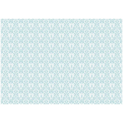 Lino Estampado Español para Encuadernación Arabesco Azul Bebé Encuadernacion Papers For You