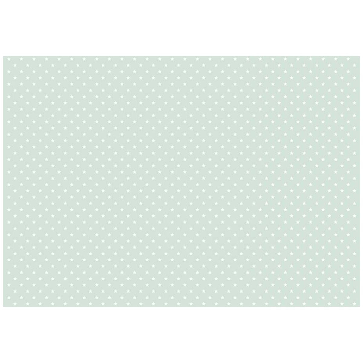 Lino Estampado Español para Encuadernación Estrella Blanca Verde Menta Encuadernacion Papers For You