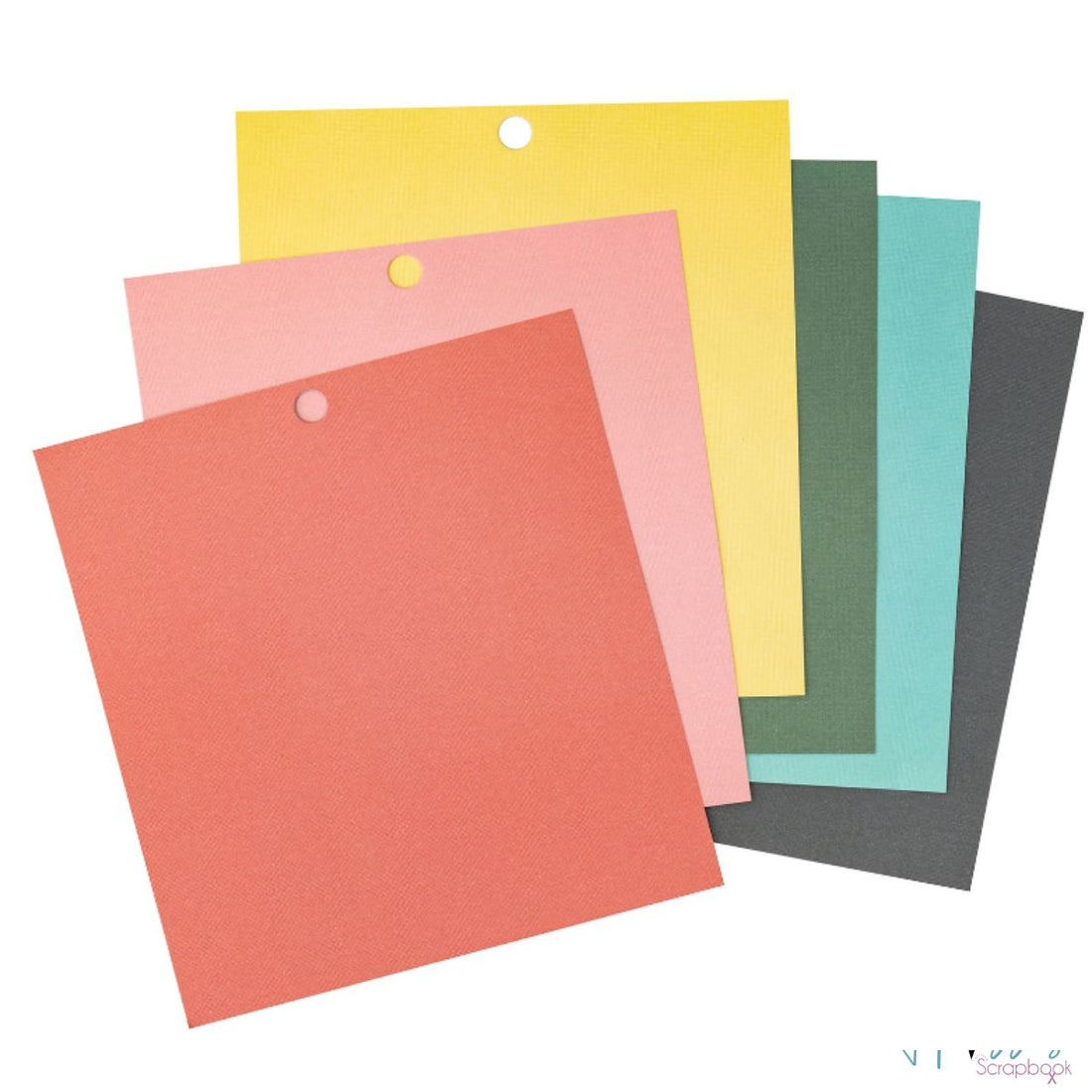 Cardstock Mat Stack / Block Cartulina de Colores Doble Cara 6" Papel DCWV