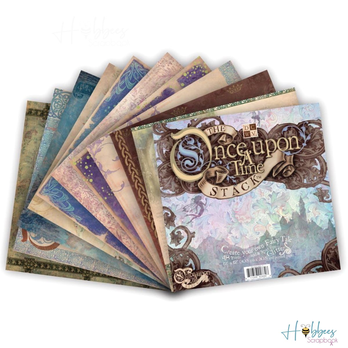 Once Upon A Time Stack 12"/ Block de Papel Cuento de Hadas Papel DCWV