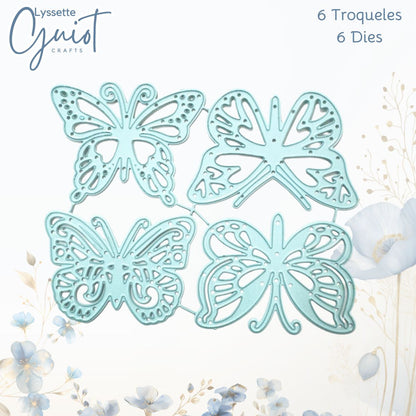Troquel de Mariposas Caladas Dados de Corte / Suajes / Troqueles Lyssette Guiot Crafts
