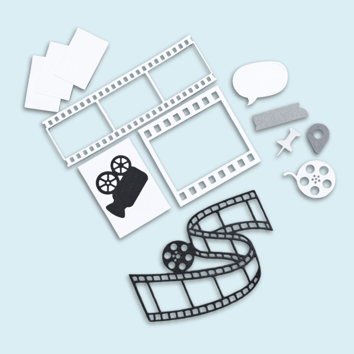 Set de Troqueles Cine y Fotografía Dados de Corte / Suajes / Troqueles Lyssette Guiot Crafts