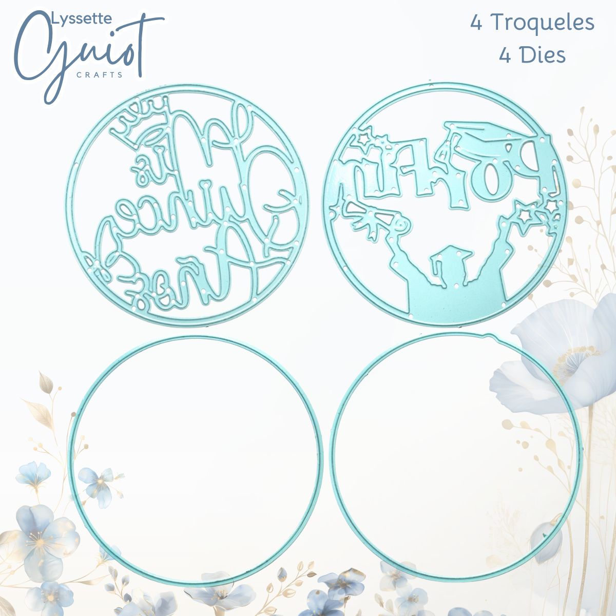 Set de Troqueles Mis XV y Graduación Dados de Corte / Suajes / Troqueles Lyssette Guiot Crafts