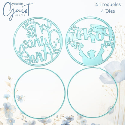 Set de Troqueles Mis XV y Graduación Dados de Corte / Suajes / Troqueles Lyssette Guiot Crafts