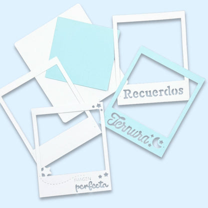 Set de Troqueles de Marcos Polaroid Personalizables Troqueles Lyssette Guiot Crafts
