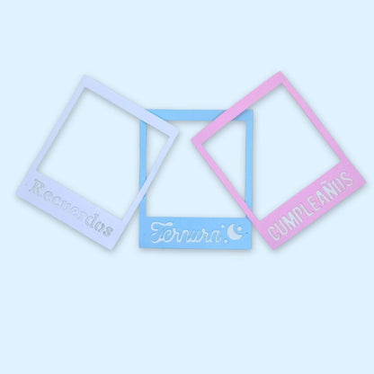 Set de Troqueles de Marcos Polaroid Personalizables Troqueles Lyssette Guiot Crafts