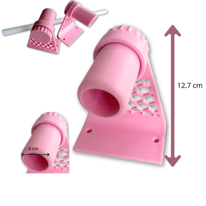 Porta Rollos Universal para Vinil, Foil y Materiales en Rollo Rosa