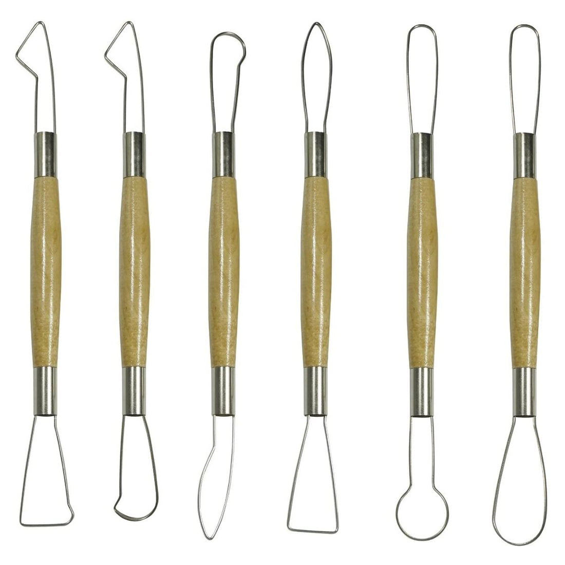 Pottery Tool Set / 6 Herramientas de Alambre para Modelado Herramientas para Modelado Tree House Studio