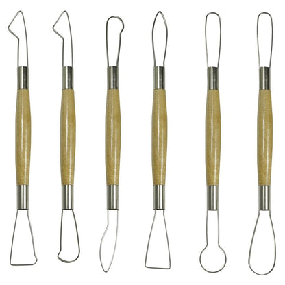 Pottery Tool Set / 6 Herramientas de Alambre para Modelado Herramientas para Modelado Tree House Studio