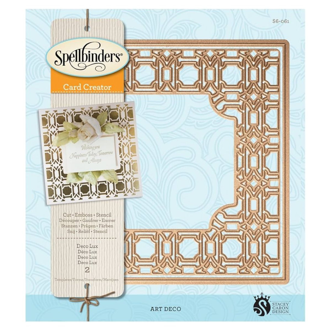 Deco Lux Card Creator Die / Suaje de Marco Decorativo Dados de Corte / Suajes / Troqueles Spellbinders