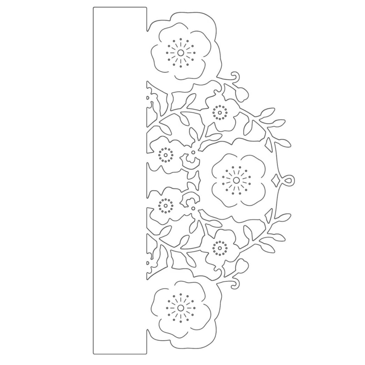 Floral Half Dies / Suajes Florales Dados de Corte / Suajes / Troqueles Penny Black