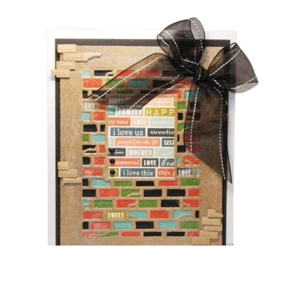 Suaje de Corte para Hacer Fondos de Bloques / Another Brick in The Wall Dados de Corte / Suajes / Troqueles Crafter&
