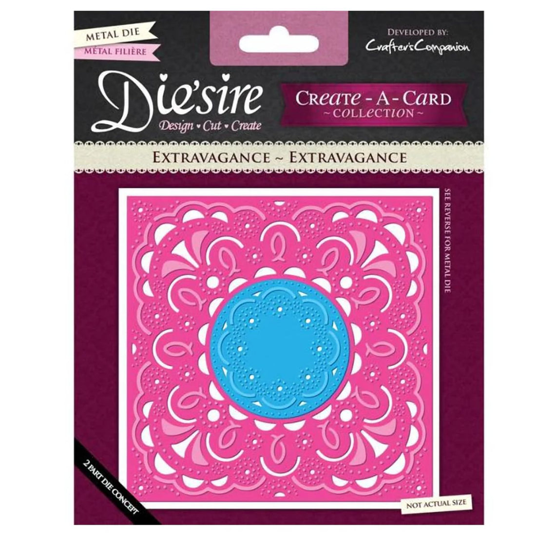 Suaje de Corte para Hacer Fondo Grande de Escalopa / Extravagance Dados de Corte / Suajes / Troqueles Crafter&