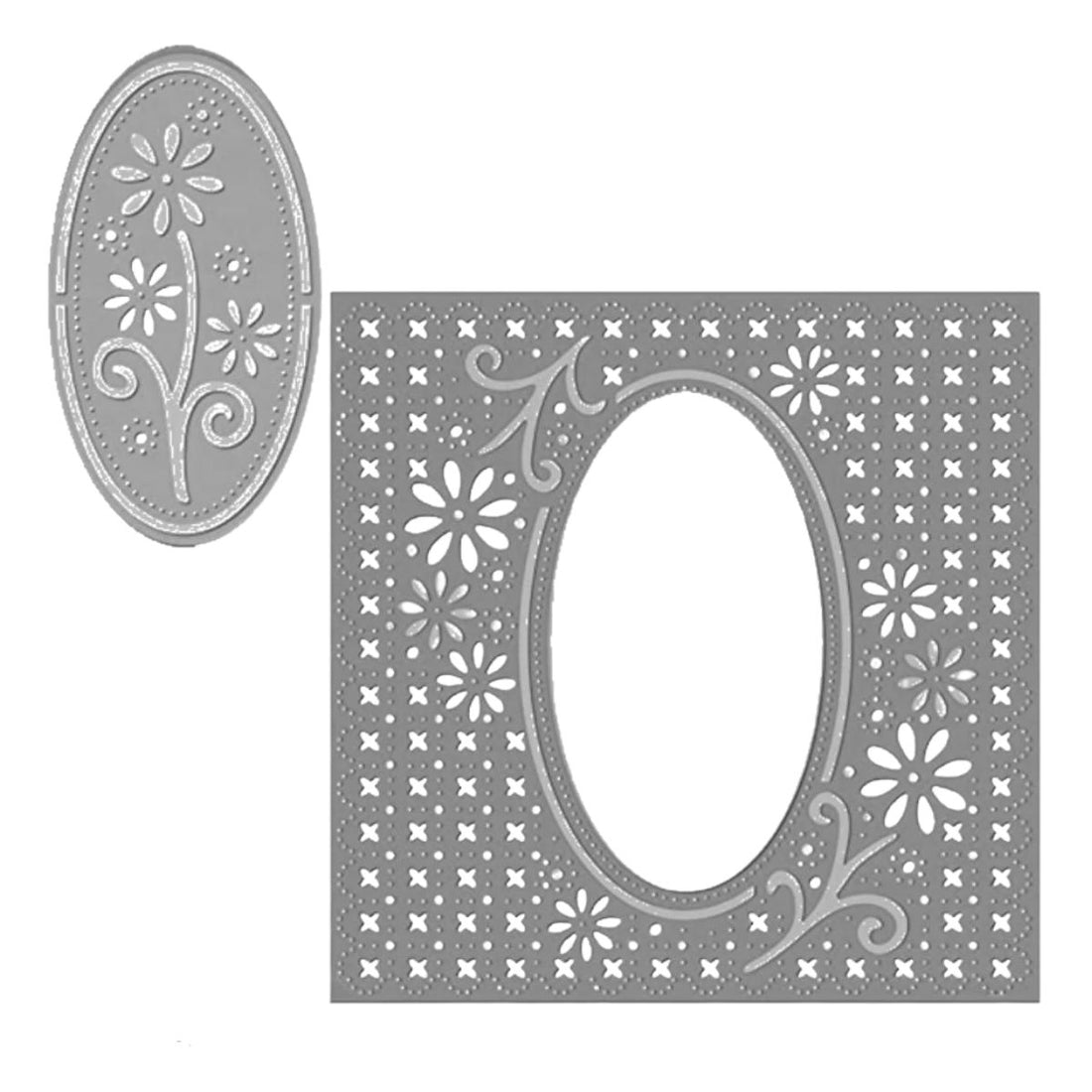 Suaje de Corte para Hacer Fondos Grandes de Flor / Precious Dados de Corte / Suajes / Troqueles Crafter&