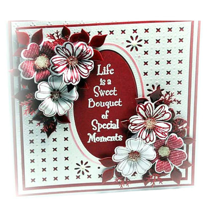 Suaje de Corte para Hacer Fondos Grandes de Flor / Precious Dados de Corte / Suajes / Troqueles Crafter&