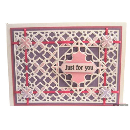 Suaje de Corte para Hacer Fondos de Reja / Moroccan Lattice Dados de Corte / Suajes / Troqueles Crafter&