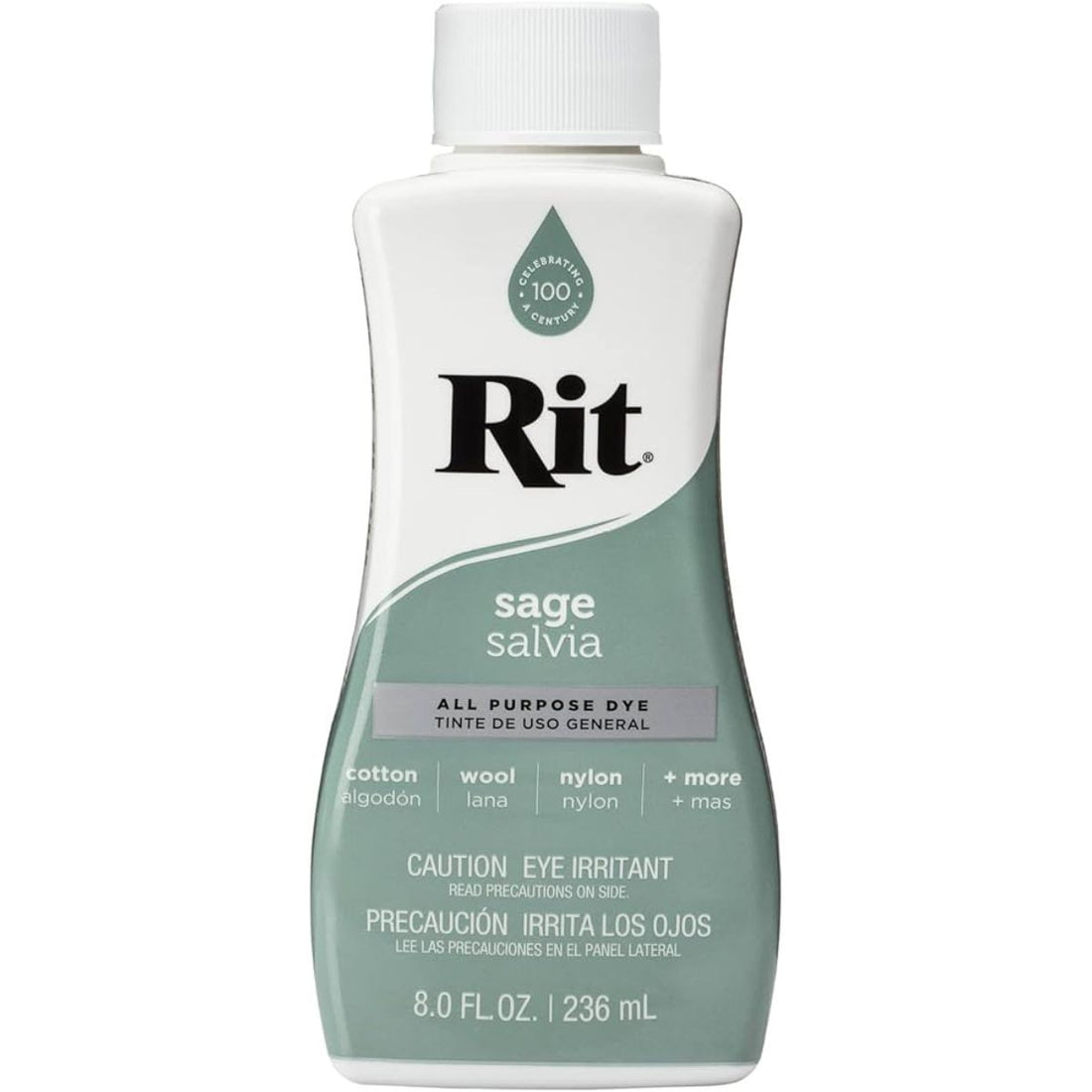 Rit Dye Liquid Sage Green / LÃquido para Teñir Verde Salvia Pintura para Tela Rit