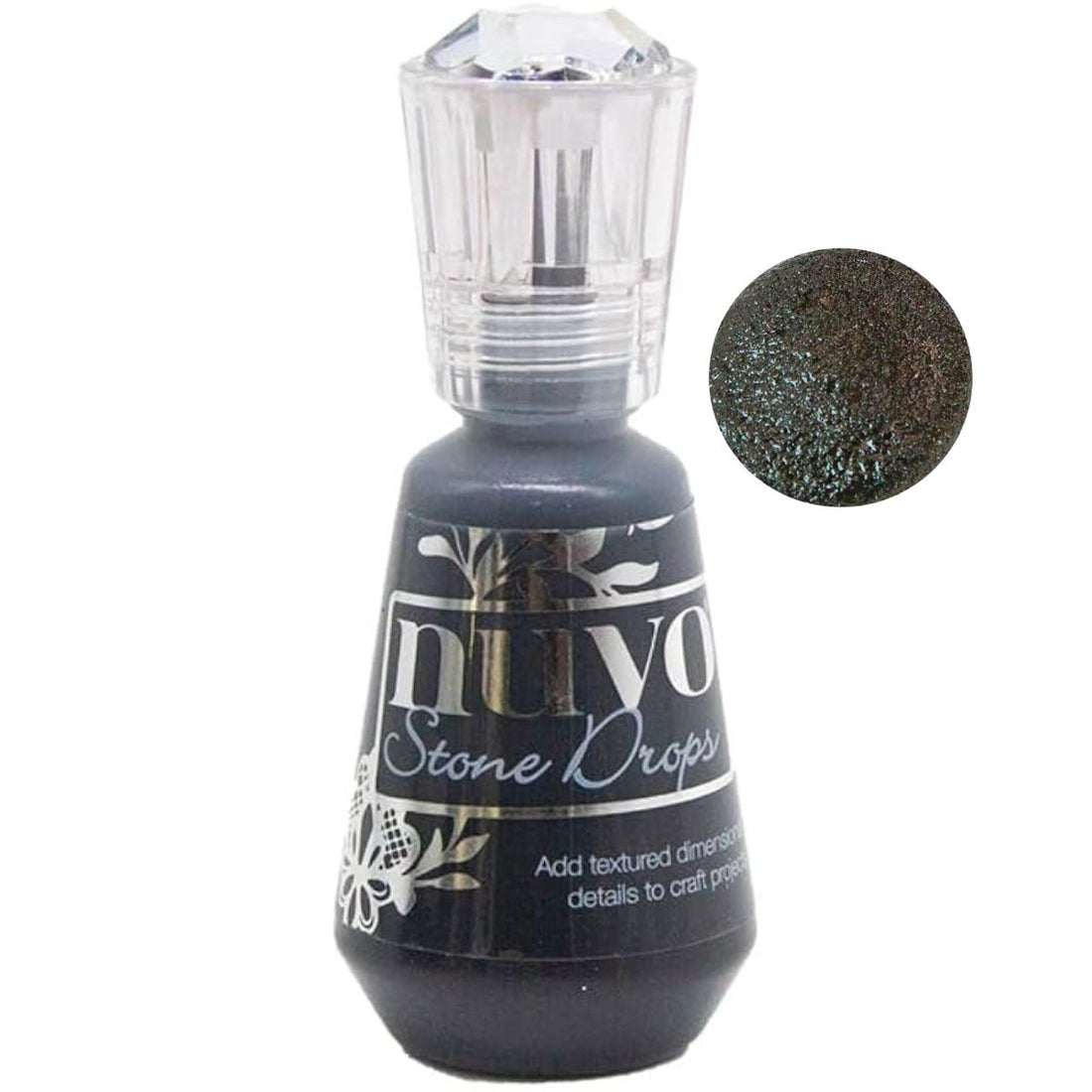 Inkwell Black Stone Drops / Piedras LÃquidas Negras Pintura Dimensional Nuvo