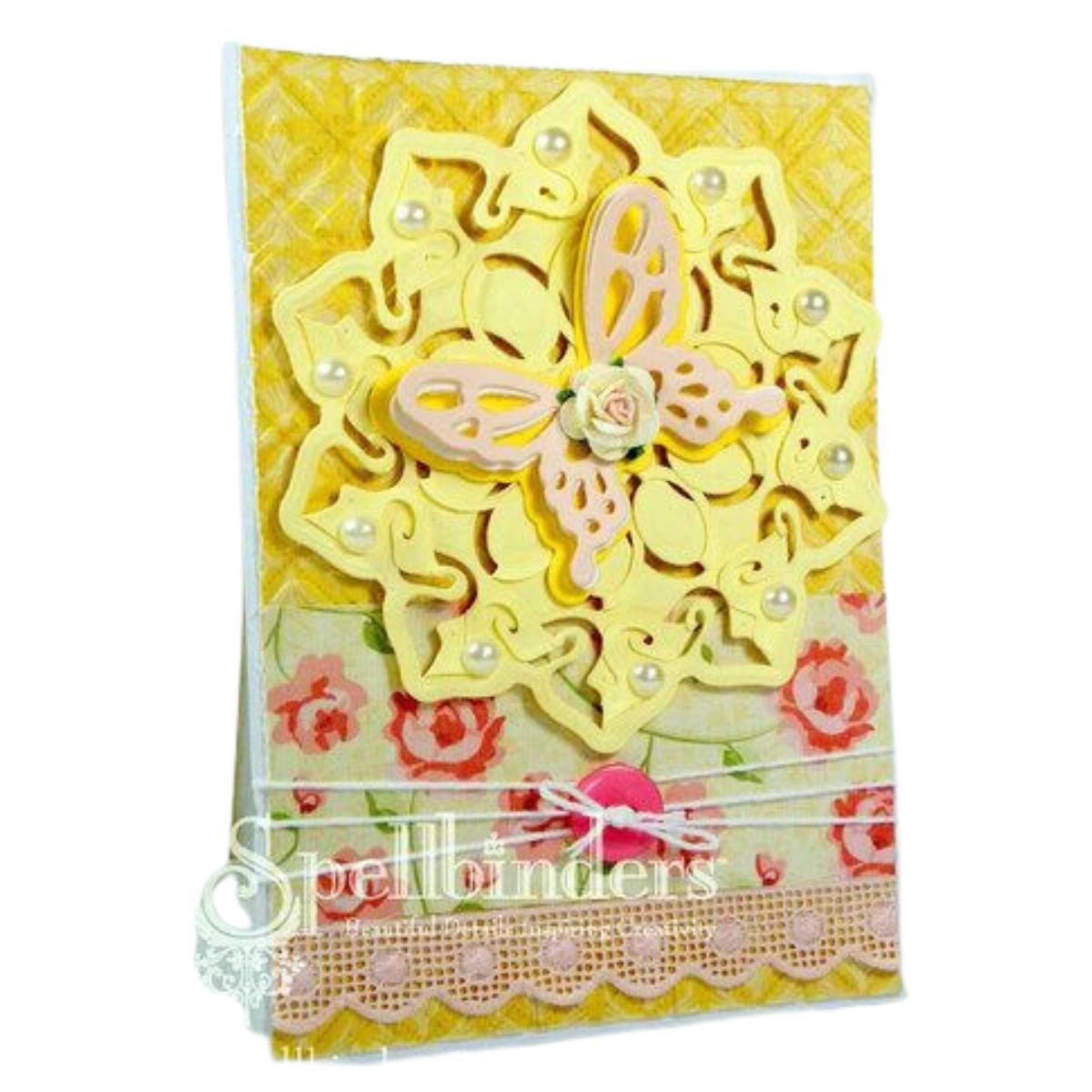 Shapeabilities Cut, Fold &amp; Tuck Dies Triumphant Blossom / Suaje de Corte de Flor 3D Dados de Corte / Suajes / Troqueles Spellbinders