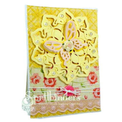 Shapeabilities Cut, Fold &amp; Tuck Dies Triumphant Blossom / Suaje de Corte de Flor 3D Dados de Corte / Suajes / Troqueles Spellbinders