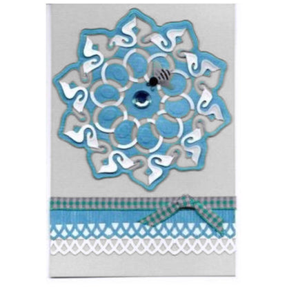 Shapeabilities Cut, Fold &amp; Tuck Dies Triumphant Blossom / Suaje de Corte de Flor 3D Dados de Corte / Suajes / Troqueles Spellbinders