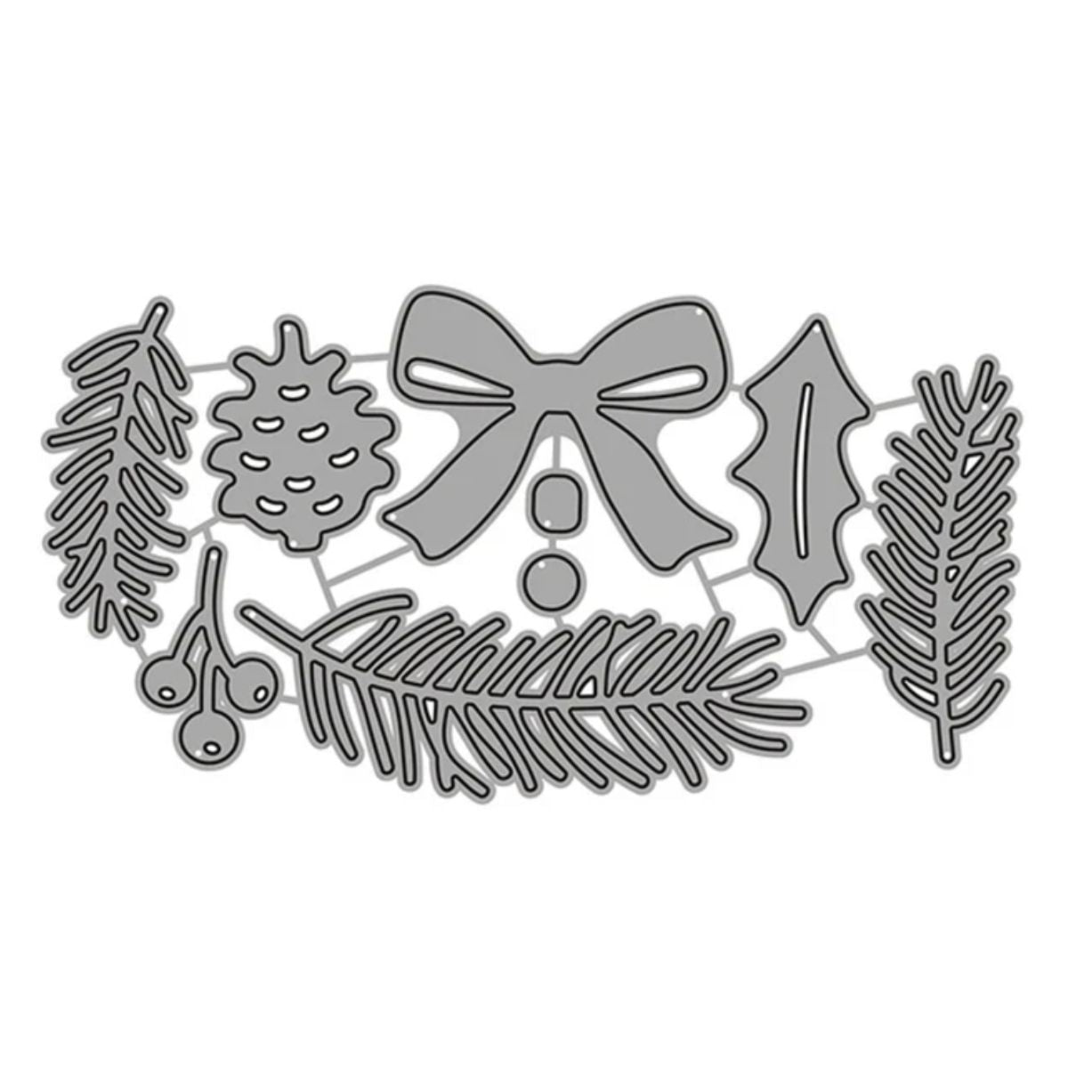 Suajes de Hojas para Navidad Dados de Corte / Suajes / Troqueles Hobbees