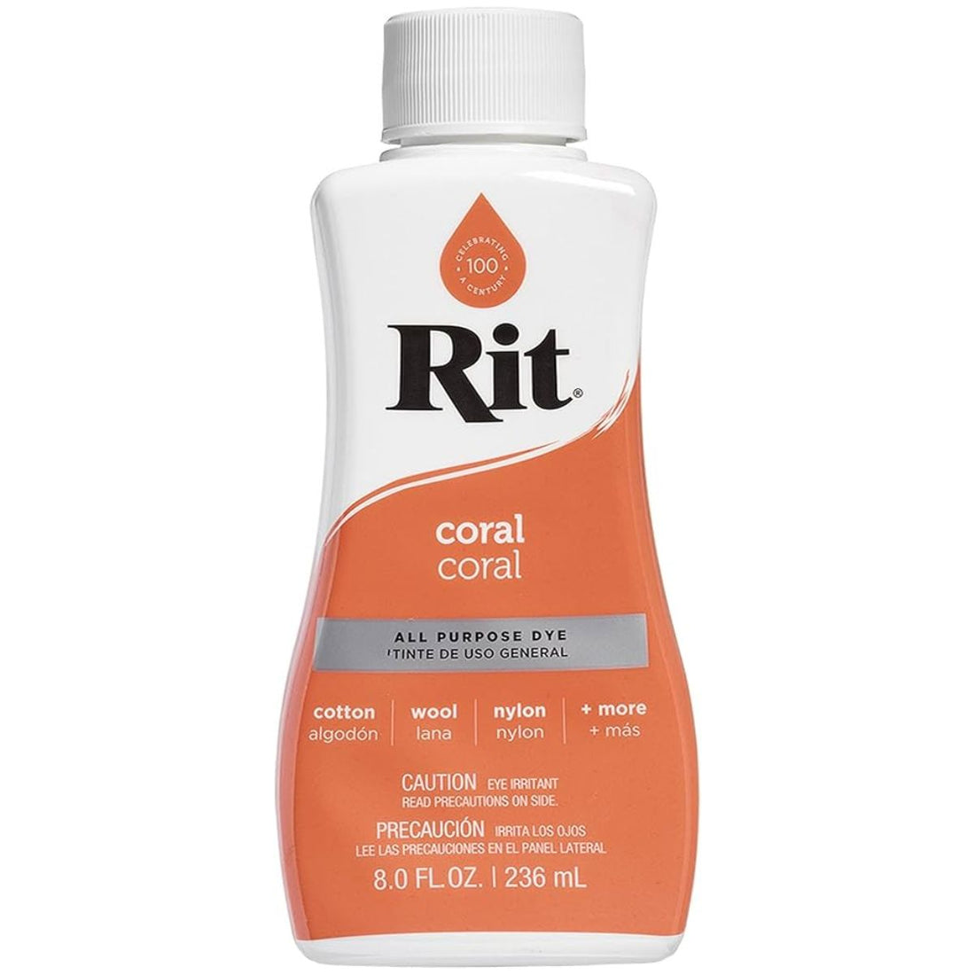 Rit Dye Liquid Coral / LÃquido para Teñir Coral Pintura para Tela Rit