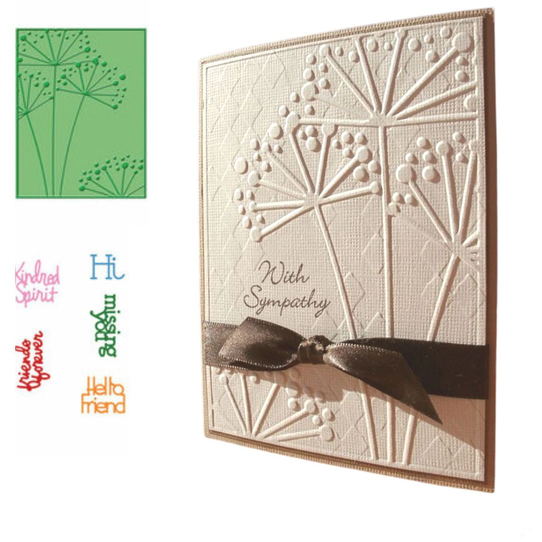 Combo Friends Forever / Combo de Suaje y Folder Amigos Dados de Corte / Suajes / Troqueles Cuttlebug