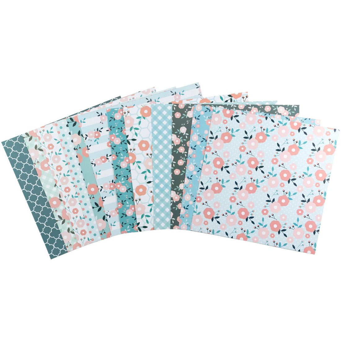 Pastel Delight Cardstock Pack 12" / Paquete de 12 Hojas de Cartulina Delicia Pastel Papel Little Birdie