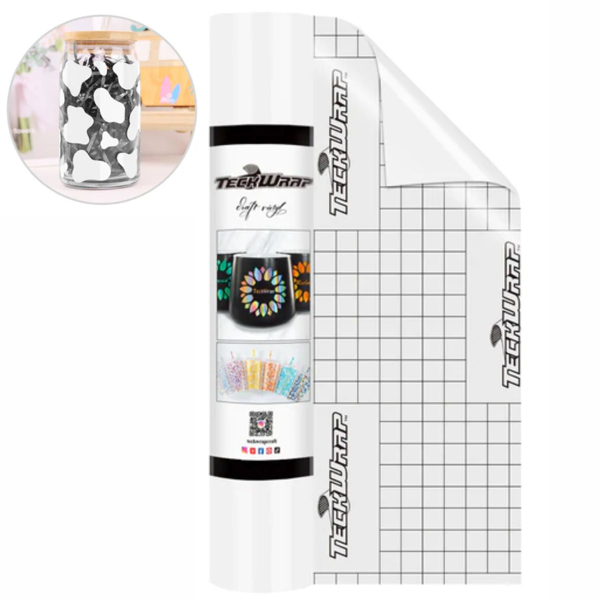 Economical Series Glossy Vinyl White / Vinil Adhesivo Brilloso Blanco Viniles Teckwrap