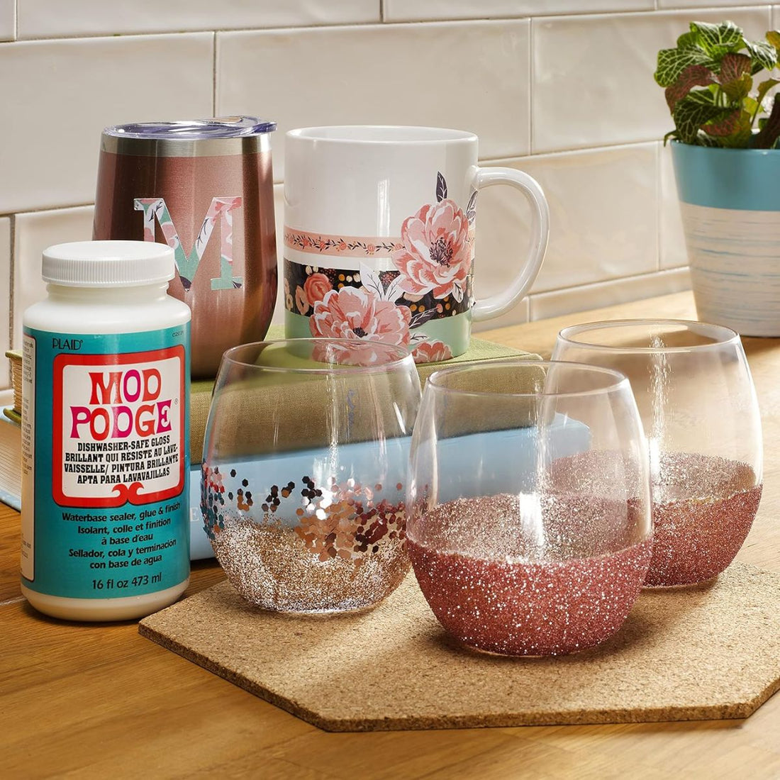 Mod Podge Dishwasher Safe Gloss / Pegamento a Base de Agua 473ml Adhesivos / Pegamentos Plaid