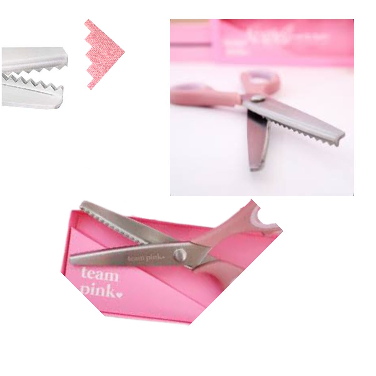 Tijeras Zig Zag Rosas Herramientas Angie Guerra