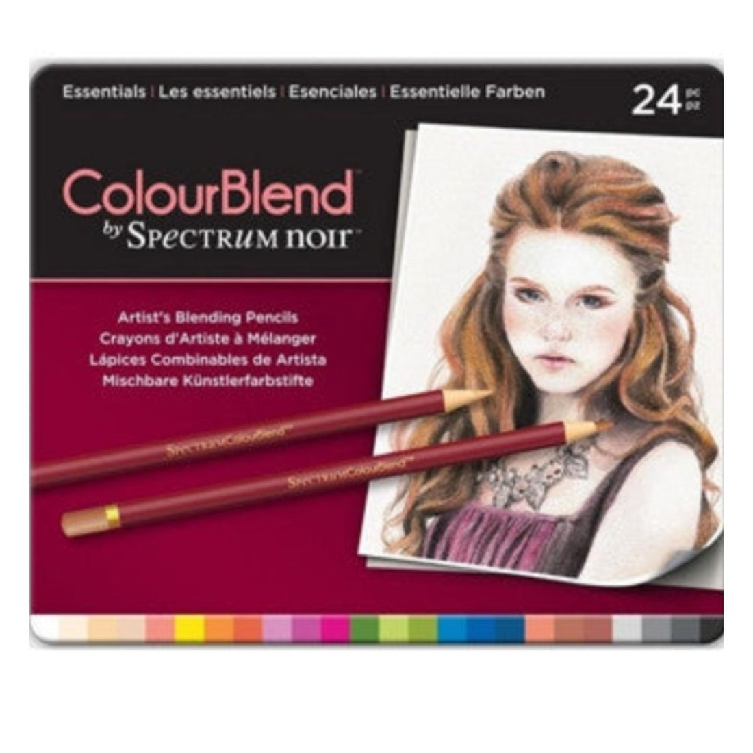 ColourBlend By Spectrum Noir Essentials Set 24 / Lapices de Colores Profesionales Colores y Plumones Crafter&