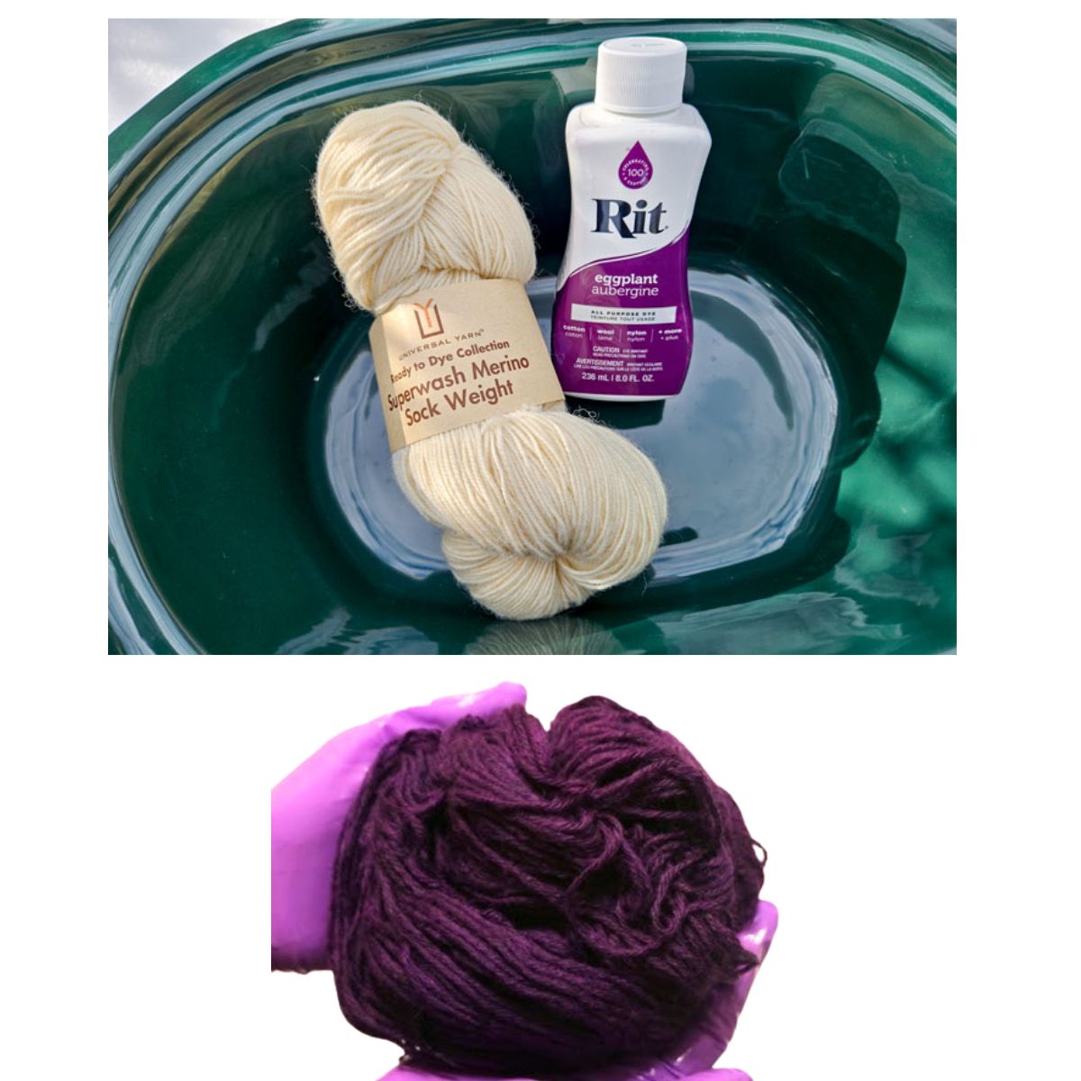 Rit Dye Liquid Eggplant / Líquido para Teñir Berenjena Pintura para Tela Rit