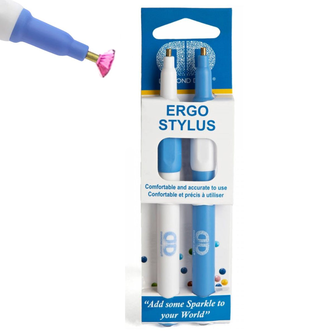 Deluxe Ergo Stylus 2Pkg / BolÃgrafos para Pintar con Diamantes Herramientas Diamond Dotz